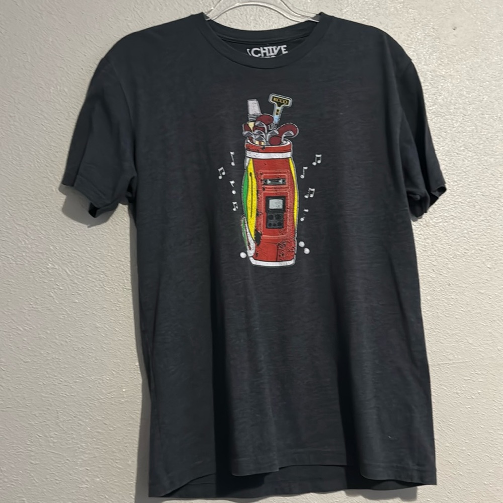 Dark gray Chive Tees in size Medium.